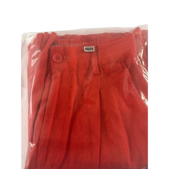 Urban Outfitters Women Small Hi-Rise Linen Rayon Wide Leg Pants Pleated #5605 - Picture 14 of 14